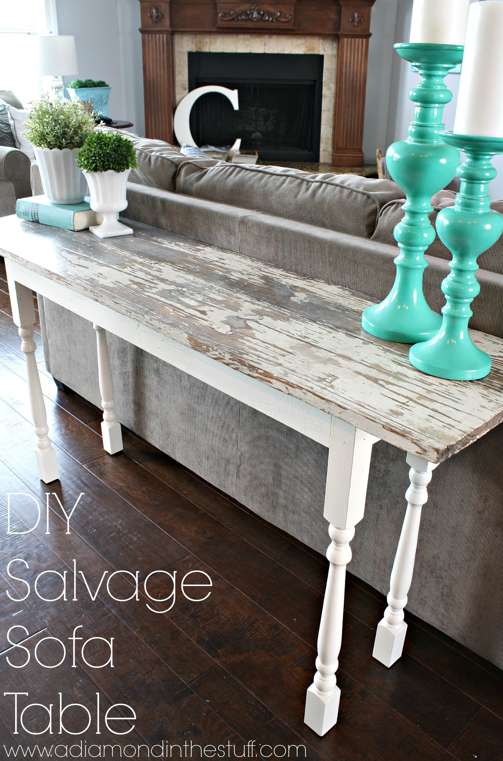 Best ideas about DIY Couch Table
. Save or Pin DIY Salvage Sofa Table Now.