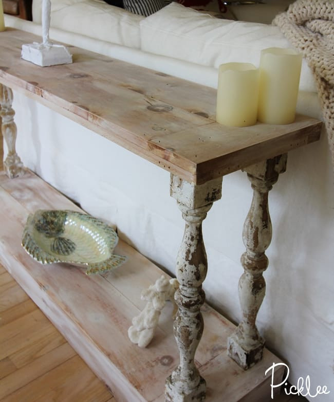 Best ideas about DIY Couch Table
. Save or Pin DIY Reclaimed Sofa Table [tutorial] Picklee Now.