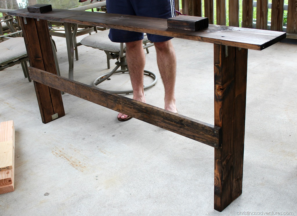 Best ideas about DIY Couch Table
. Save or Pin Easy DIY Sofa Table tutorial Christinas Adventures Now.