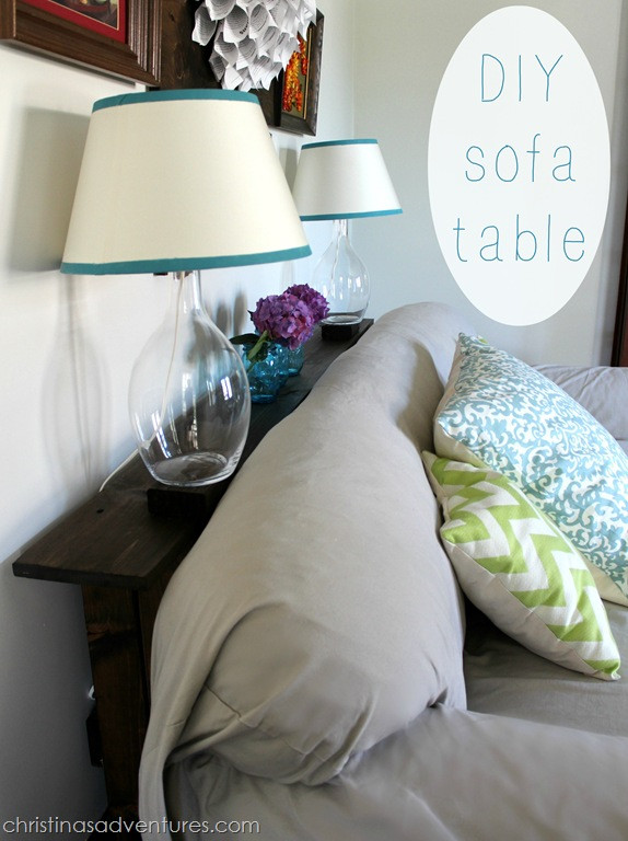 Best ideas about DIY Couch Table
. Save or Pin Easy DIY Sofa Table tutorial Christinas Adventures Now.