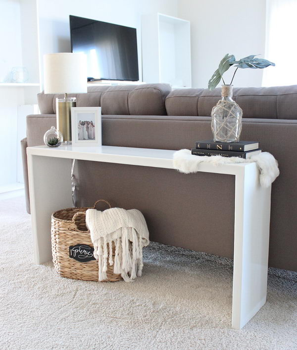 Best ideas about DIY Couch Table
. Save or Pin 20 Easy DIY Console Table and Sofa Table Ideas Hative Now.