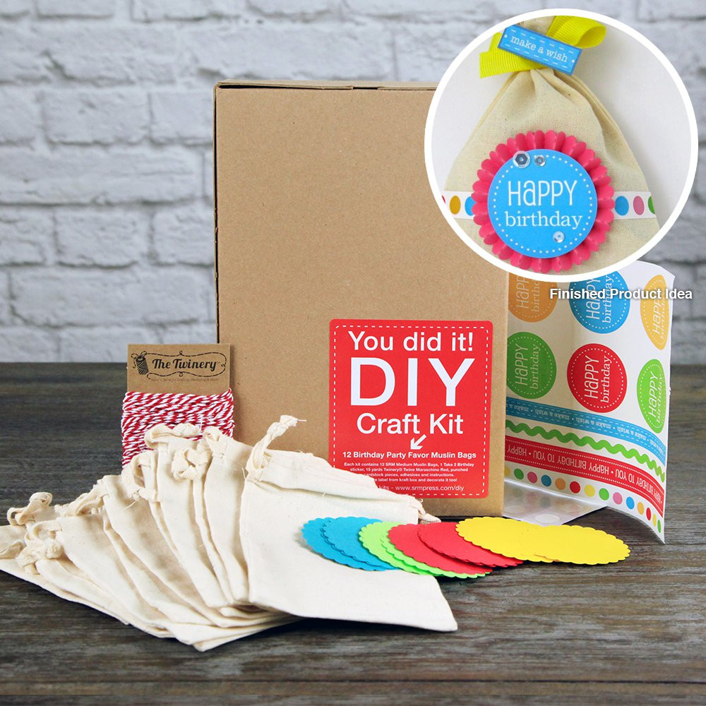 Best ideas about DIY Craft Kit
. Save or Pin SRM Press Inc Birthday Party Favor Muslin Bags DIY Craft Kit Now.
