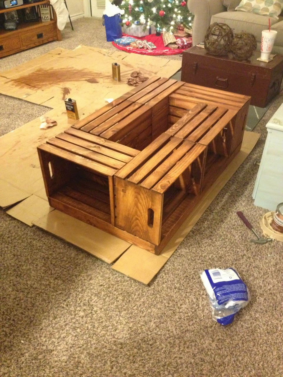 Best ideas about DIY Crate Coffee Table
. Save or Pin Livingston Way DIY Wine Crate Coffee Table Now.