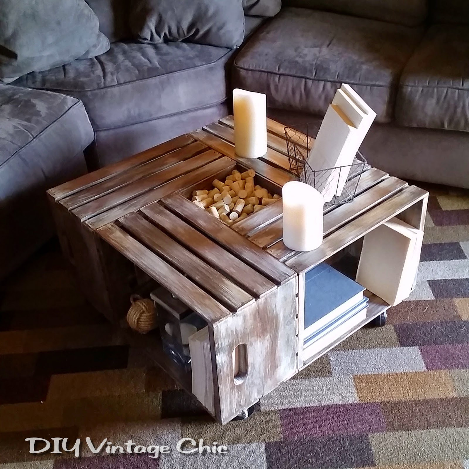 Best ideas about DIY Crate Coffee Table
. Save or Pin DIY Vintage Chic DIY Vintage Wine Crate Coffee Table Now.