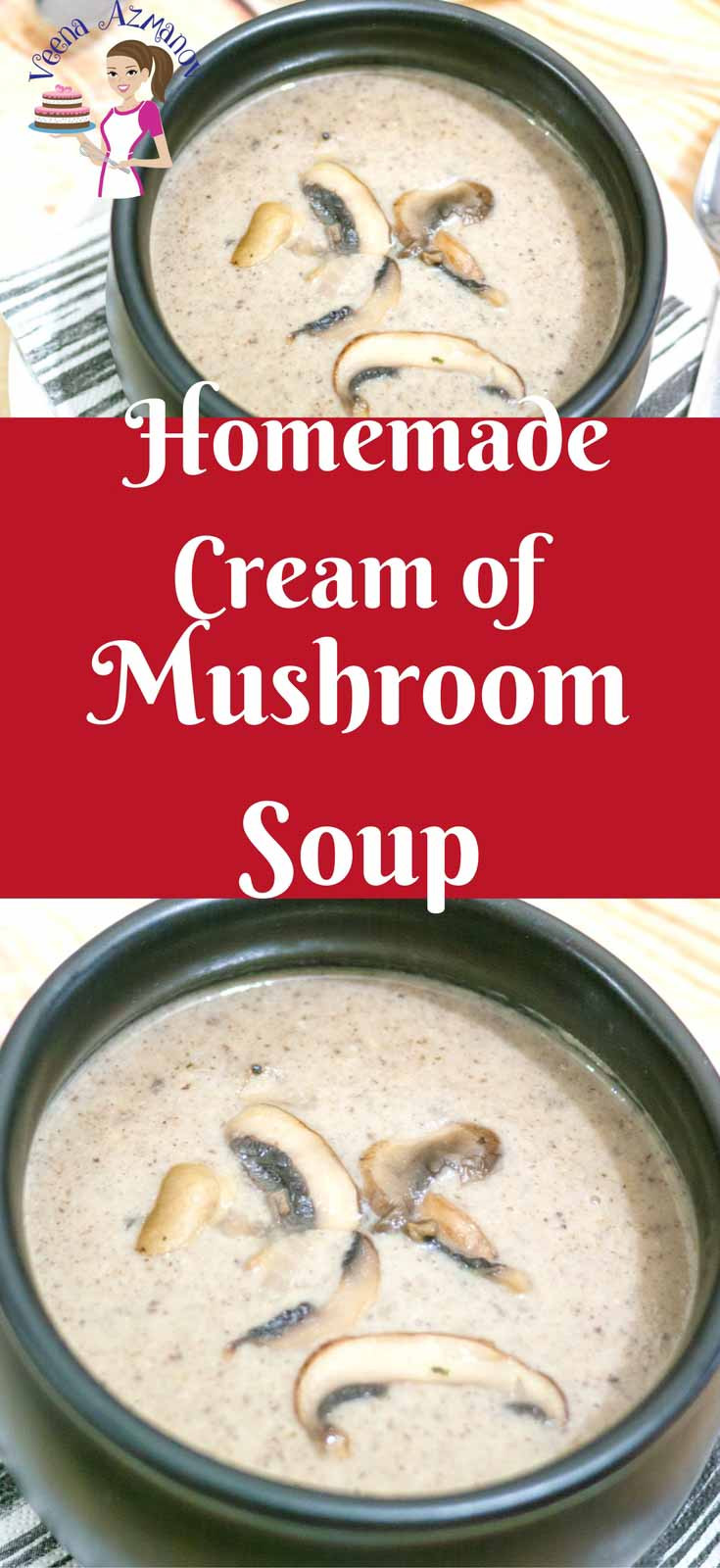Best ideas about DIY Cream Of Mushroom Soup
. Save or Pin Easy Homemade Cream of Mushroom Soup Veena Azmanov Now.