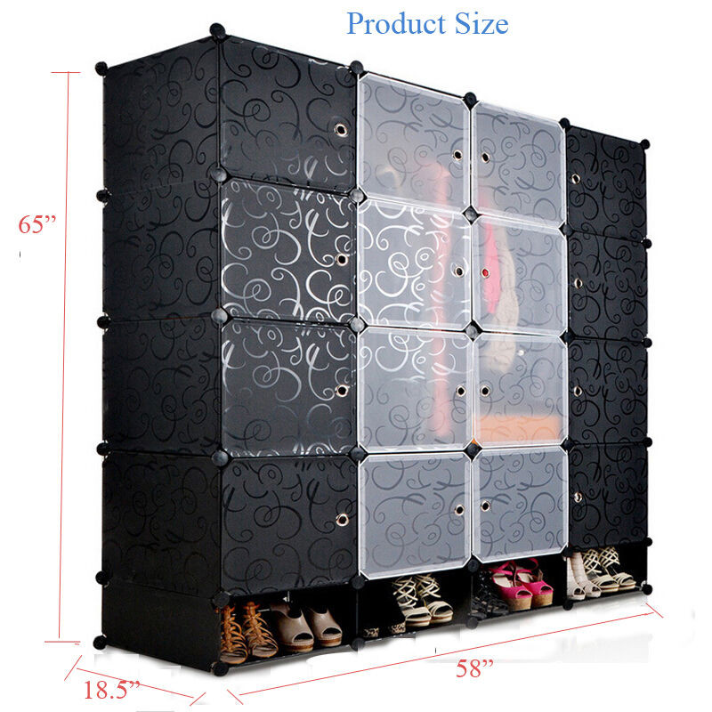 Best ideas about DIY Cube Organizer
. Save or Pin DIY Black 16 Cube Storage Organizer Wardrobe Close Now.