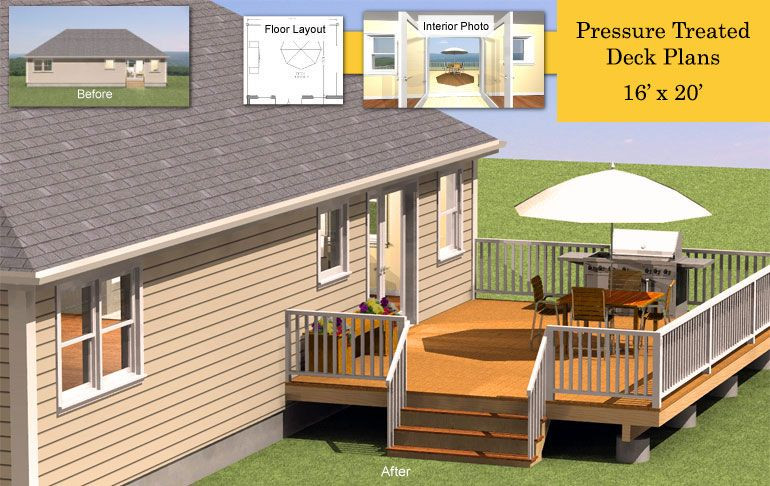 Best ideas about DIY Deck Cost
. Save or Pin 16 x 20 pressure treated deck plans Deck Plans Now.