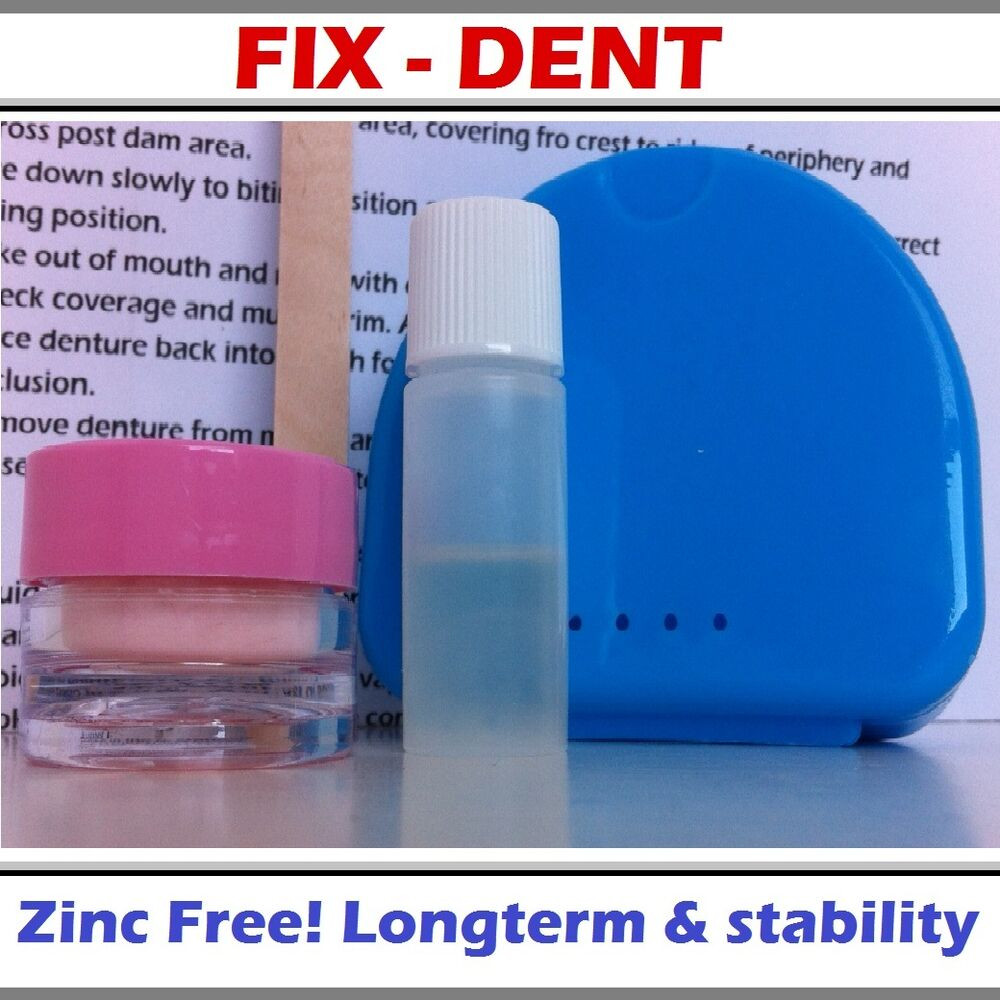 Best ideas about DIY Denture Kits
. Save or Pin FIX DENT SOFT DENTURE Repair KITS EASY MIX AND APPLY Now.