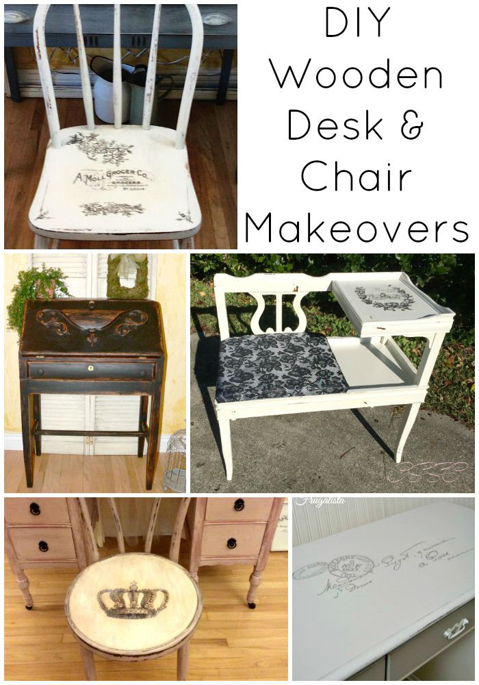 Best ideas about DIY Desk Chair
. Save or Pin 8 DIY Wooden Desk and Chair Makeovers The Graphics Fairy Now.