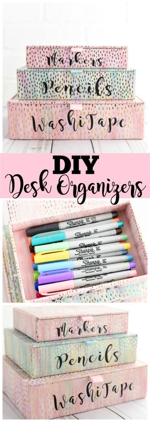 Best ideas about DIY Desk Organization
. Save or Pin DIY Desk Organizers Storage Pinterest Now.