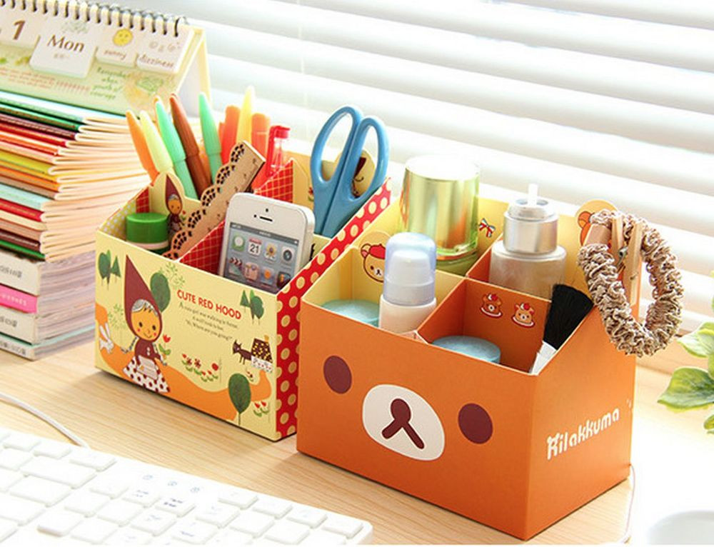 Best ideas about DIY Desk Organizer
. Save or Pin Korean Paper Stationery DIY Storage Pencil Box Desk Now.