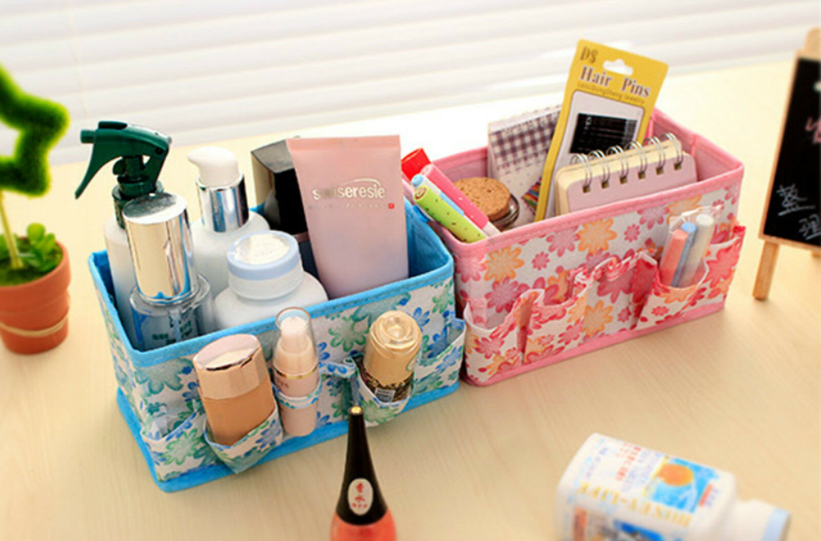 Best ideas about DIY Desk Organizer
. Save or Pin orange Paper Board Cosmetic Storage Box DIY Makeup Desk Now.