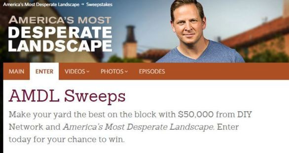 Best ideas about DIY Desperate Landscapes Sweepstakes
. Save or Pin DIY Network America s Most Desperate Landscape Sweepstakes Now.