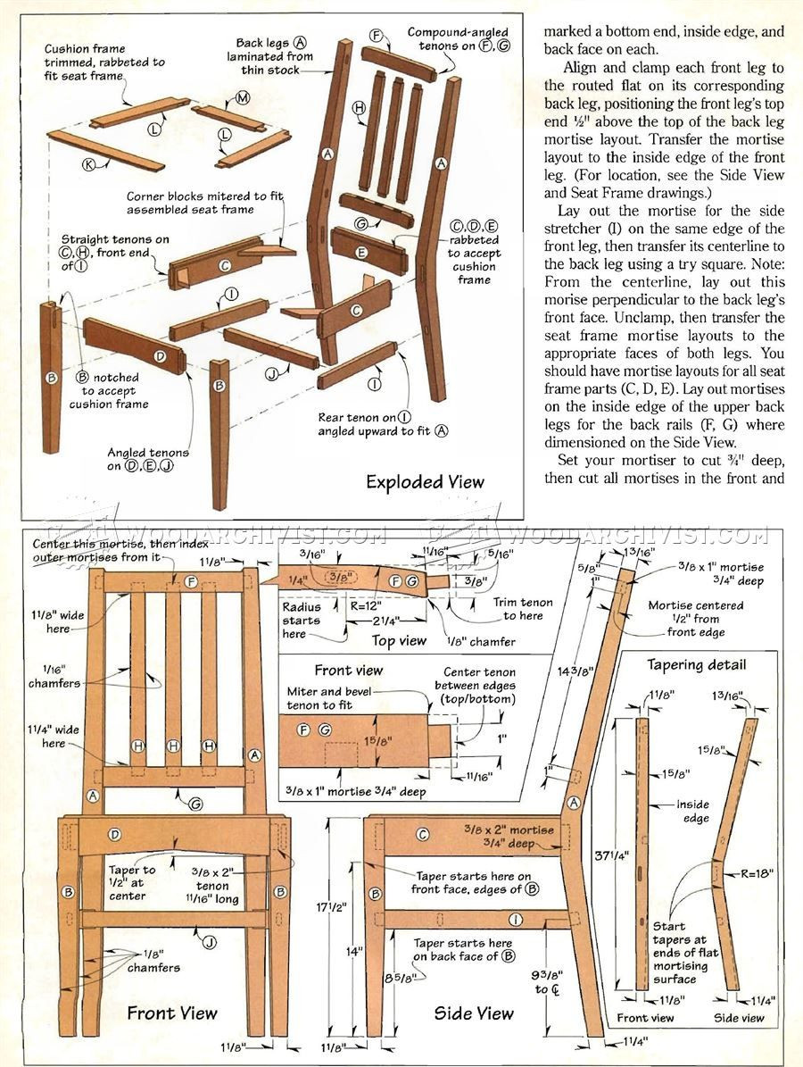 Best ideas about DIY Dining Room Chair Plans
. Save or Pin 587 Contemporary Dining Chair Plans Furniture Plans and Now.