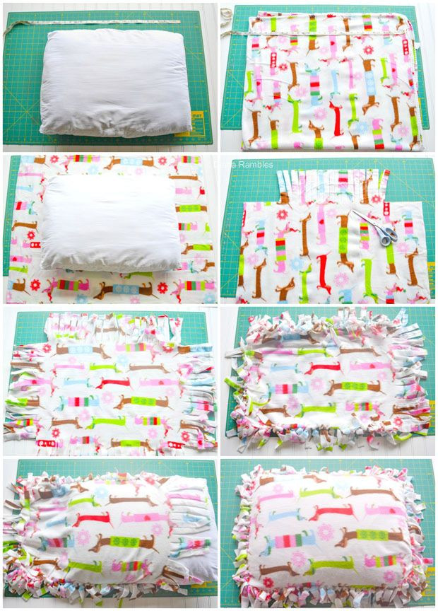 Best ideas about DIY Dog Bed No Sew
. Save or Pin No Sew Fleece Dog Bed ClausAndPaws AD Tutorial Now.