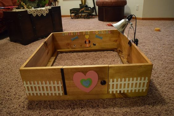 Best ideas about DIY Dog Box
. Save or Pin Breeding DIY Homemade Dogs Whelping birthing Box Now.