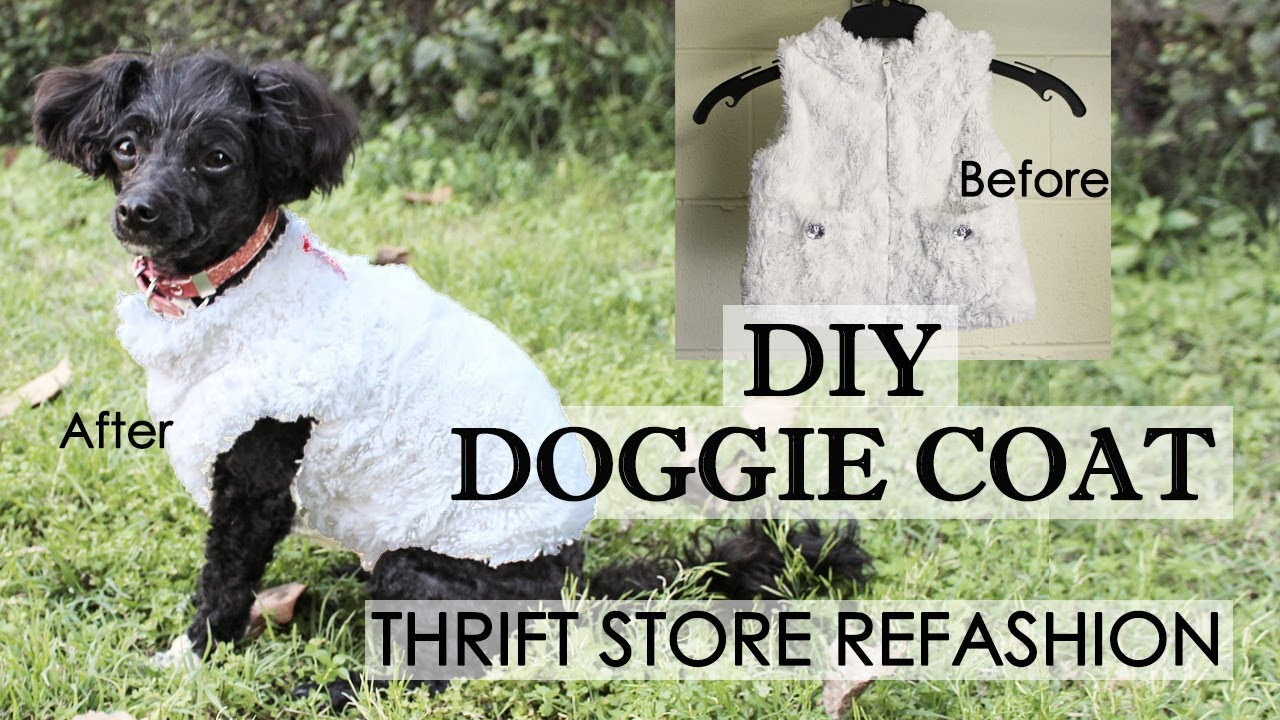 Best ideas about DIY Dog Clothes From Baby Clothes
. Save or Pin EASY DIY Dog Coat Refashion making cute dog clothes from Now.