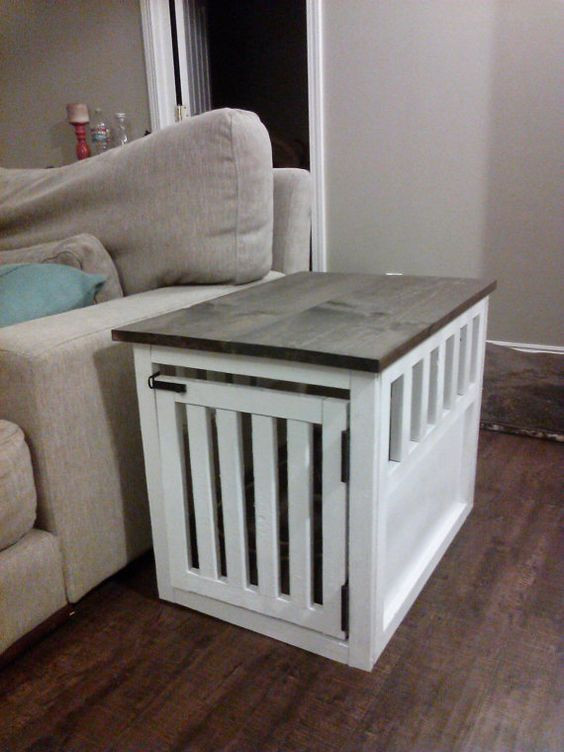 Best ideas about DIY Dog Crate Furniture
. Save or Pin Side Table Dog Crate by DirtyPawsLA on Etsy $150 00 Now.