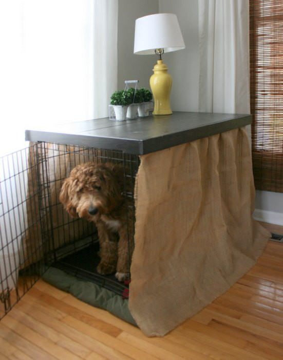 Best ideas about DIY Dog Crate Table
. Save or Pin DIY DOG KENNEL TABLE TOP Now.
