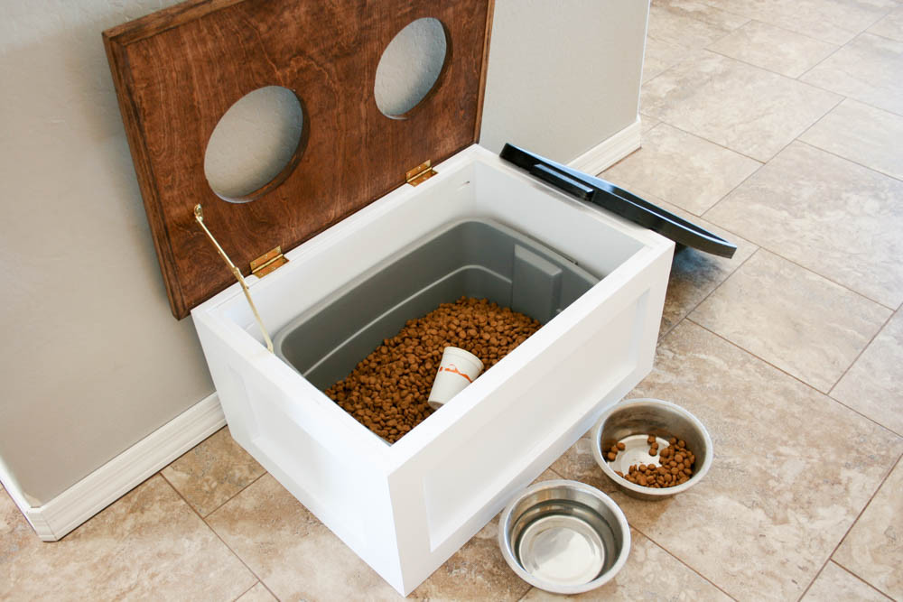 Best ideas about DIY Dog Food Stand
. Save or Pin DIY Dog Food Station with Storage Addicted 2 DIY Now.