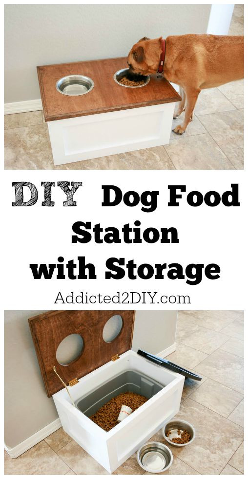 Best ideas about DIY Dog Food Storage
. Save or Pin DIY Dog Food Station with Storage Addicted 2 DIY Now.