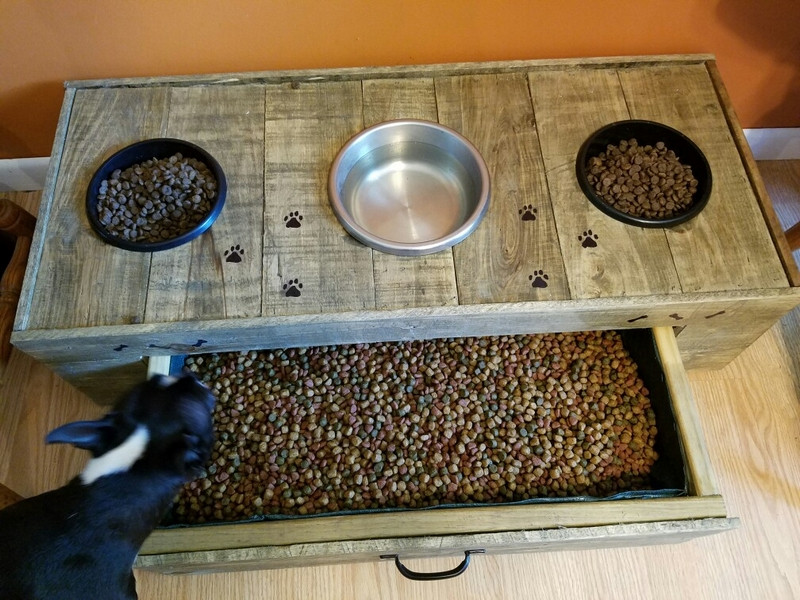 Best ideas about DIY Dog Food Storage
. Save or Pin How to Build a Dog Food Station with Storage Now.