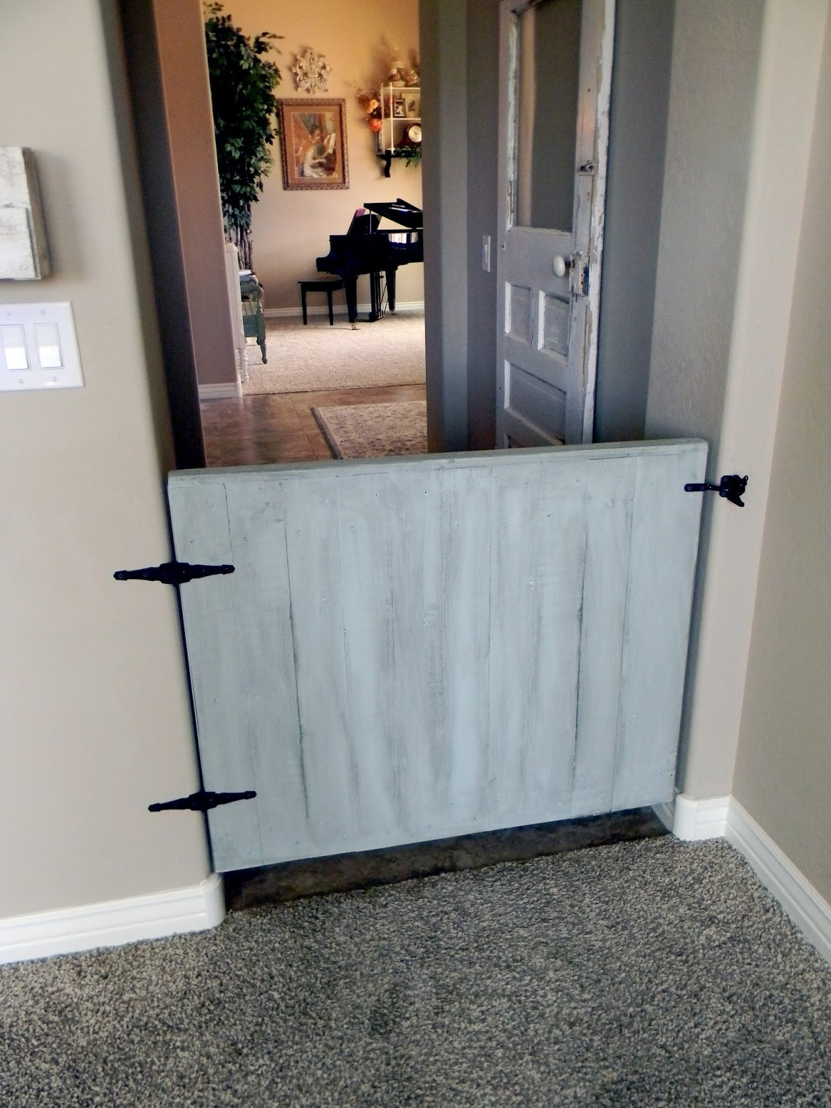 Best ideas about DIY Dog Gate
. Save or Pin Little Bit of Paint DIY Baby Gate Now.