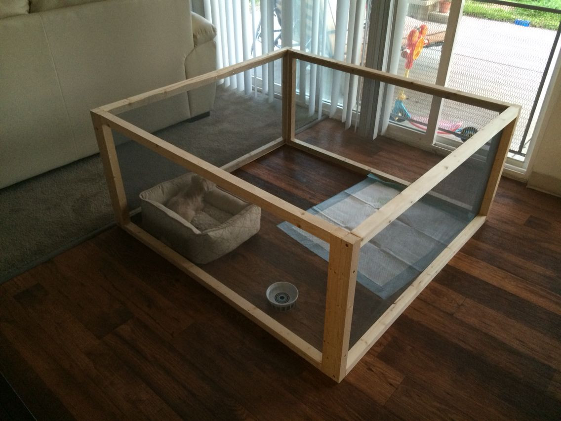 Best ideas about DIY Dog Playpen
. Save or Pin DIY Dog Pen 4x4x2 6 2x2s and 2 rolls of screen $22 Tap Now.