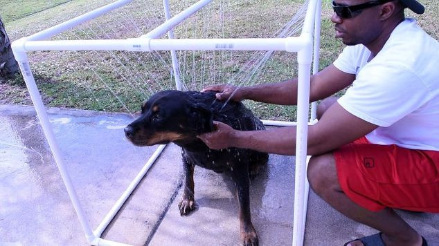 Best ideas about DIY Dog Shower
. Save or Pin Easy DIY PVC Outdoor Dog Shower Now.