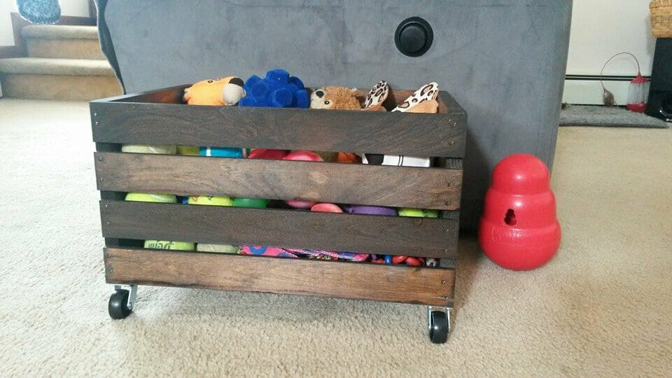 Best ideas about DIY Dog Toy Box
. Save or Pin DIY Wood Crate Rolling Toy Box Kol s Notes Now.