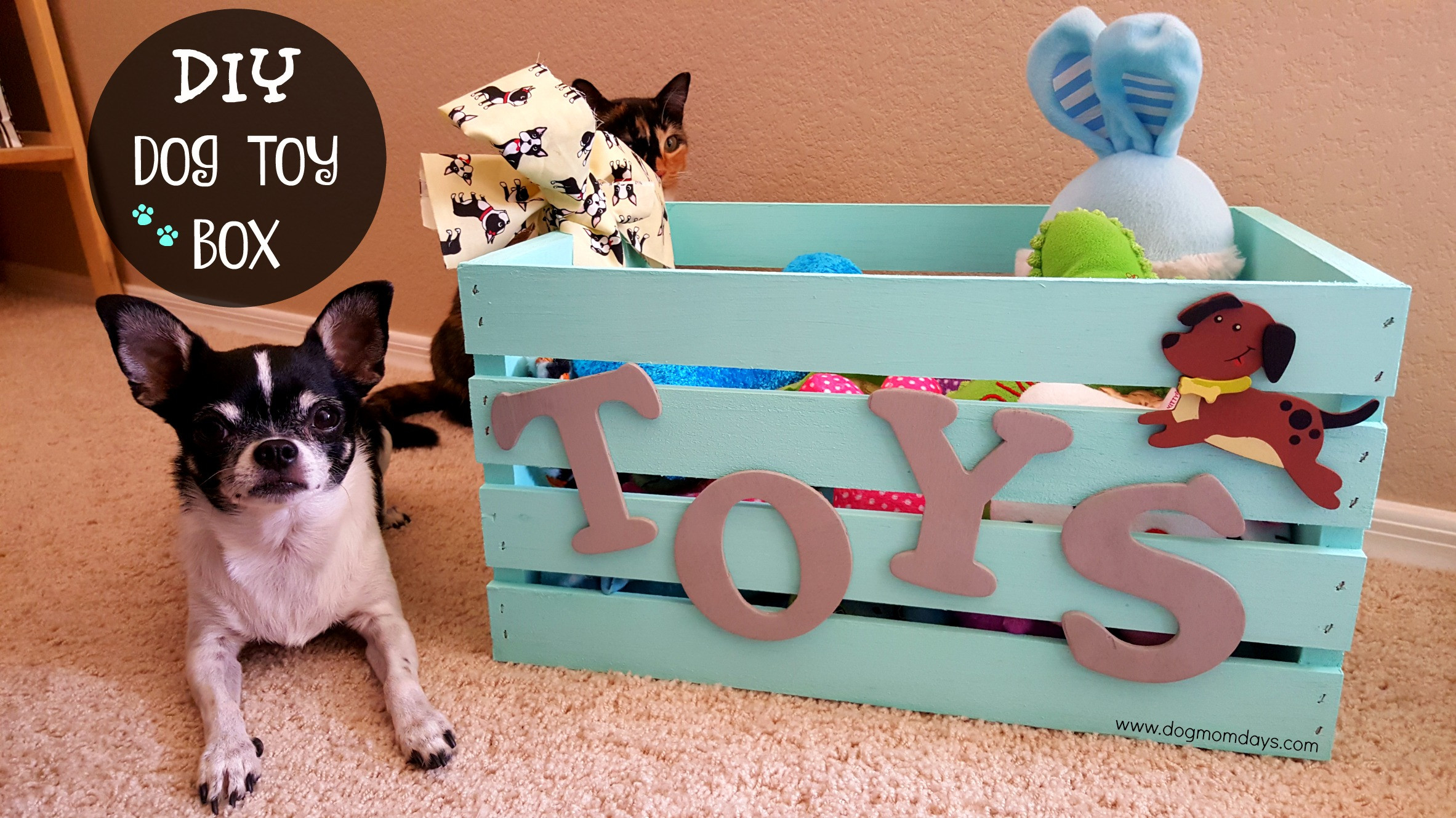 Best ideas about DIY Dog Toy Box
. Save or Pin DIY Dog Toy Box Dog Mom Days Now.