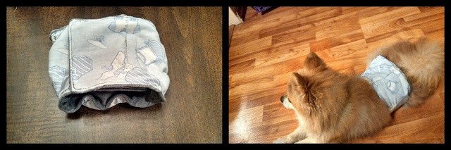 Best ideas about DIY Doggie Diapers
. Save or Pin Grandma Bonnie s Closet Male Dog Belly Band Diaper DIY Now.