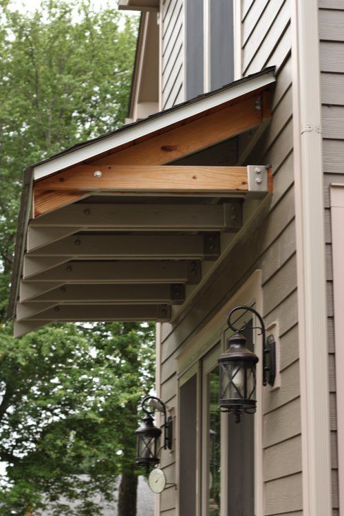 Best ideas about DIY Door Awning Plans
. Save or Pin Garage Door Overhangs & How To Build Awning Over Door Now.