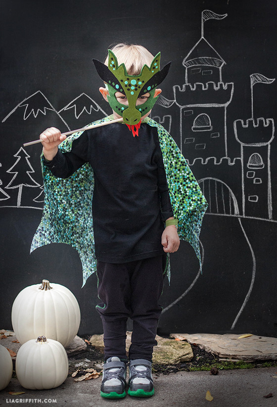 Best ideas about DIY Dragon Mask
. Save or Pin Homemade Halloween Costume No sew dragon mask Now.
