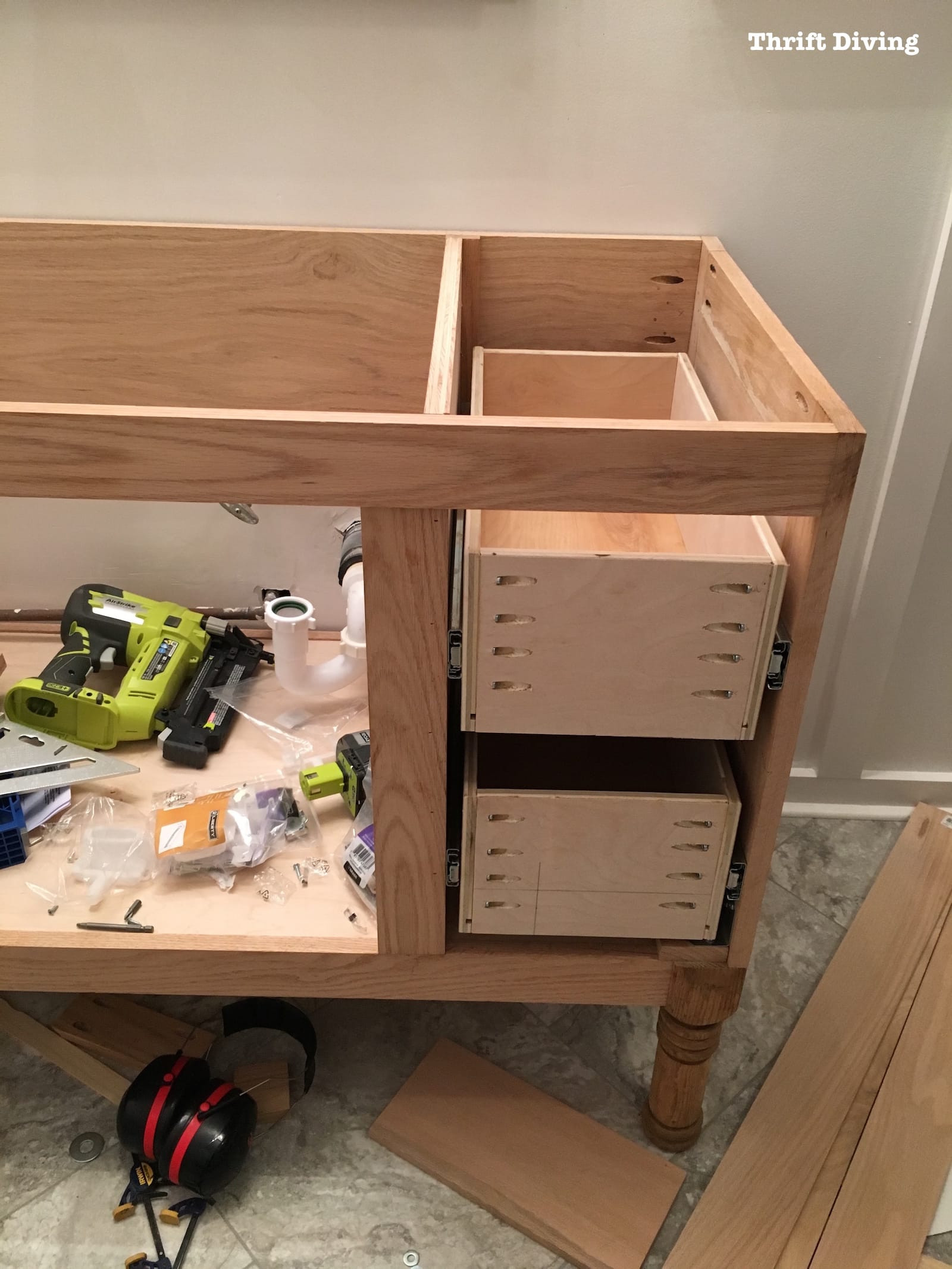 Best ideas about DIY Drawer Box
. Save or Pin Build a DIY Bathroom Vanity Part 4 Making the Drawers Now.
