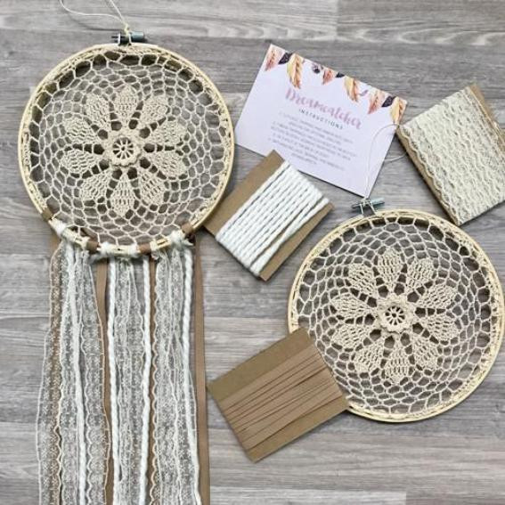 Best ideas about DIY Dreamcatcher Kit
. Save or Pin DIY Beige Dreamcatcher Kit – Feather Now.