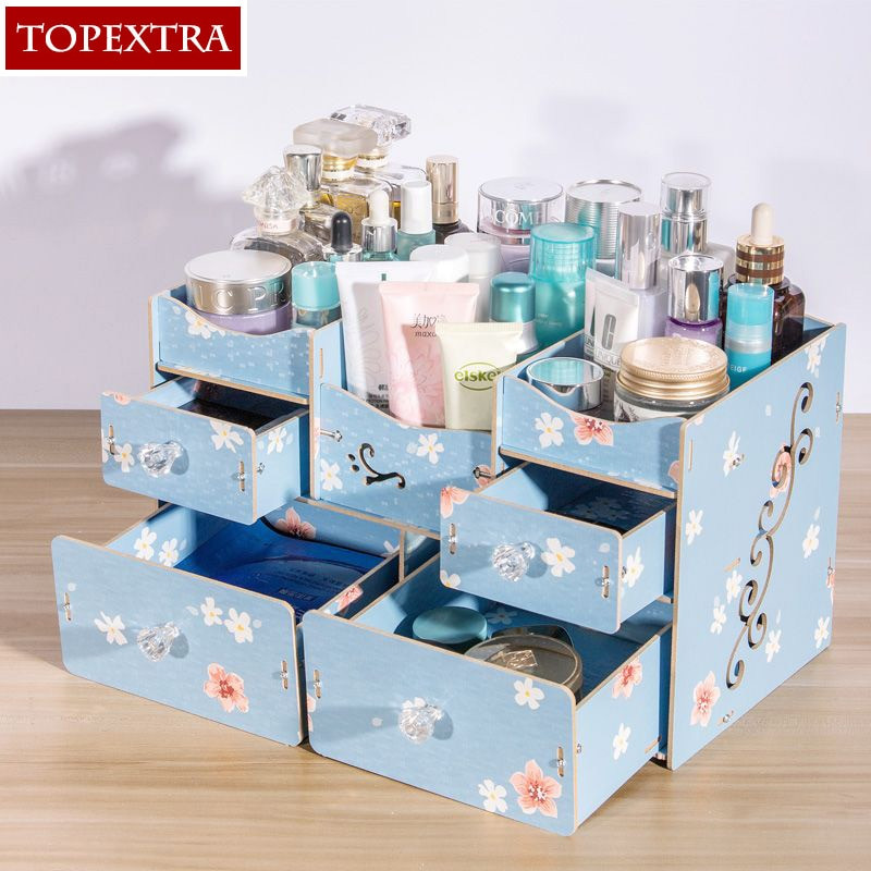 Best ideas about DIY Dresser Drawer Organizer
. Save or Pin TOPEXTRA DIY Flower Wood PVC MakeUp Jewelry Cosmetic Now.