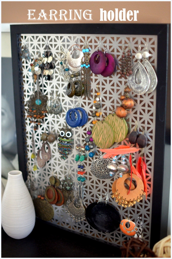 Best ideas about DIY Earring Organizer
. Save or Pin DIY Earring Holder PLACE OF MY TASTE Now.