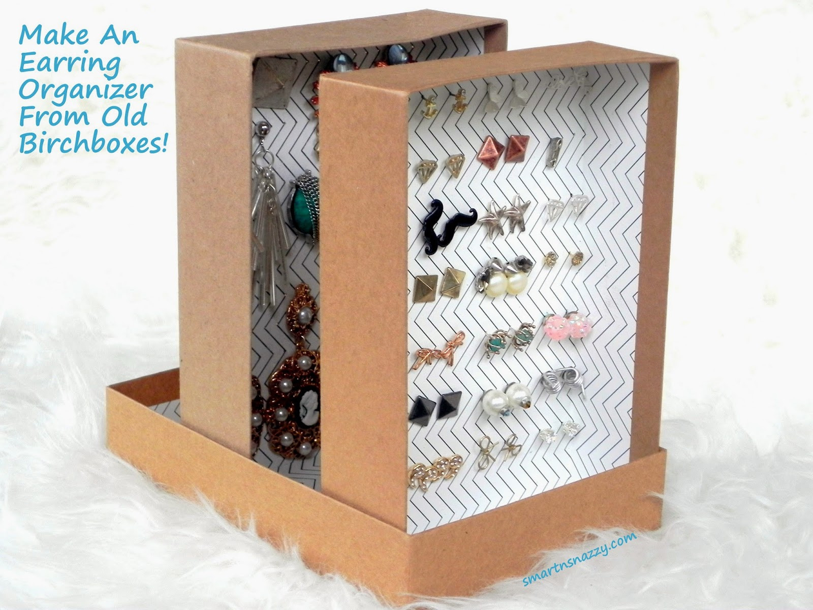 Best ideas about DIY Earring Organizer
. Save or Pin Smart n Snazzy DIY Upcycled Birchboxes Into Earring Now.