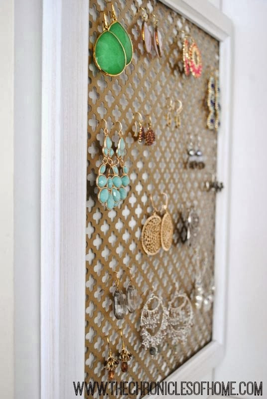 Best ideas about DIY Earring Organizer
. Save or Pin Five Minute Earring Organizer The Chronicles of Home Now.