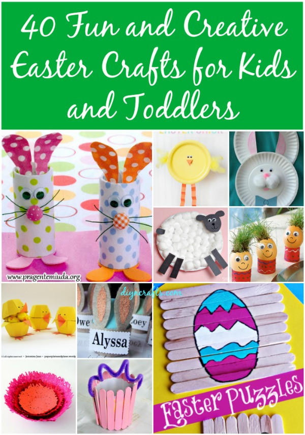 Best ideas about DIY Easter Crafts For Kids
. Save or Pin 40 Fun and Creative Easter Crafts for Kids and Toddlers Now.
