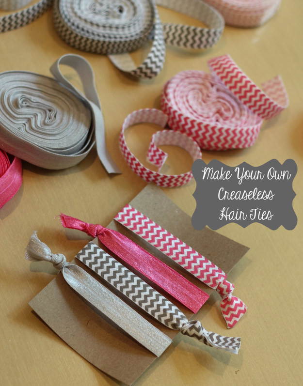 Best ideas about DIY Elastic Hair Tie
. Save or Pin 15 Extra Pretty DIY Hair Accessories Now.