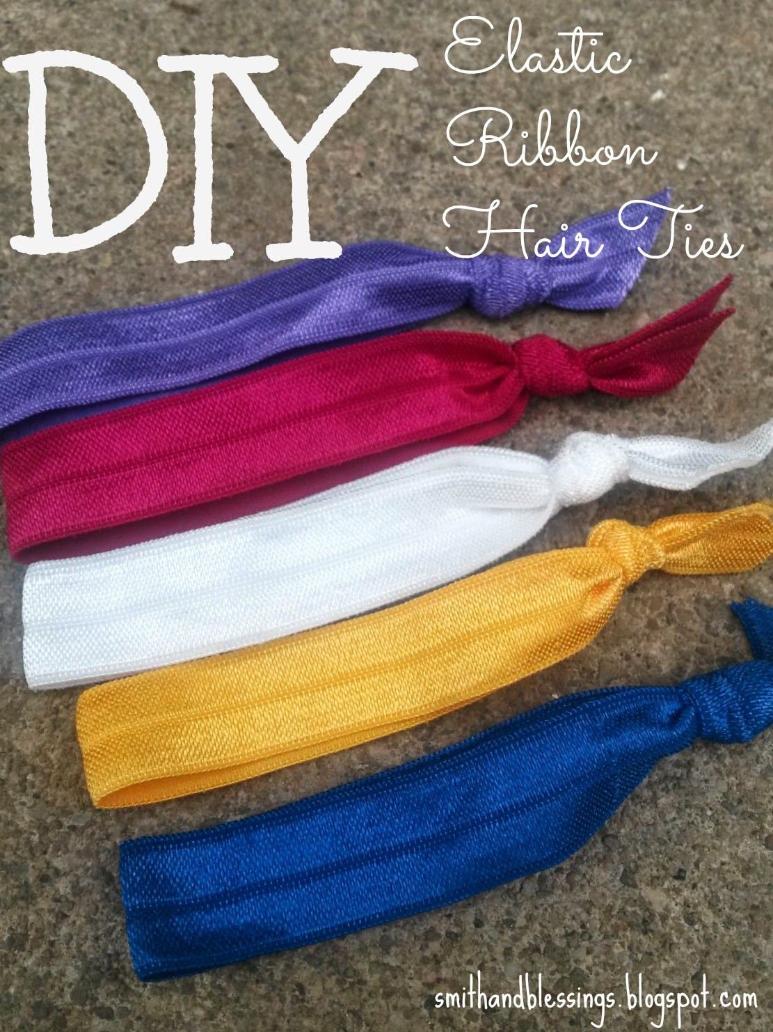 Best ideas about DIY Elastic Hair Tie
. Save or Pin Smith and Blessings Fun Friday DIY Elastic Ribbon Hair Ties Now.