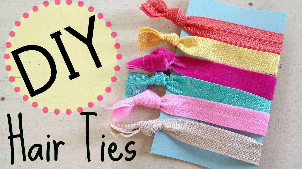 Best ideas about DIY Elastic Hair Tie
. Save or Pin DIY Creasless Hair Ties No Sew Now.