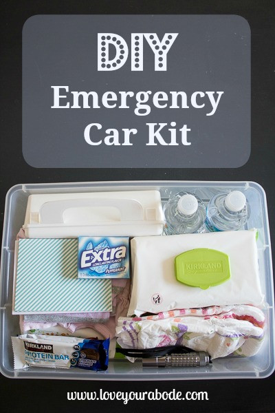 Best ideas about DIY Emergency Kit
. Save or Pin DIY Car Emergency Kit organized essentials in the car Now.