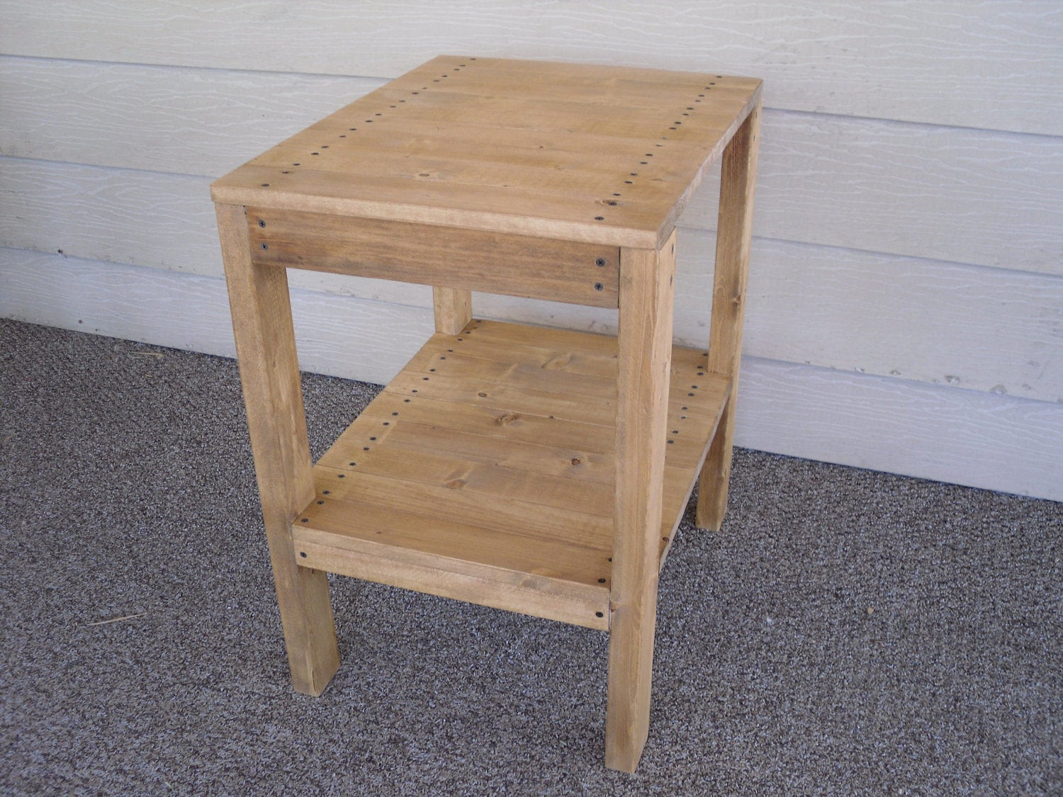 Best ideas about DIY End Table Plans
. Save or Pin DIY PLANS to make End Table Set Indoor Outdoor by wingstoshop Now.