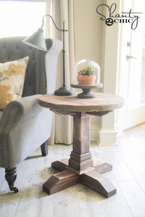 Best ideas about DIY End Table Plans
. Save or Pin DIY Round Side Table Shanty 2 Chic Now.