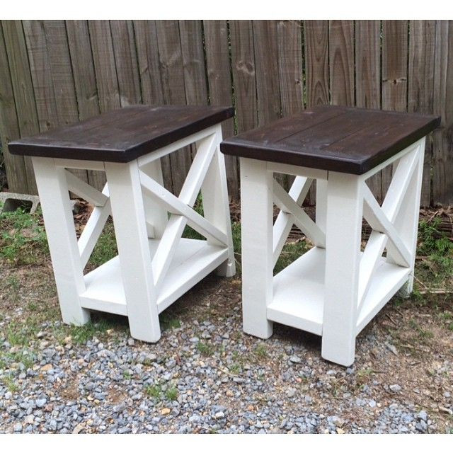 Best ideas about DIY End Table Plans
. Save or Pin Smaller version of our rustic X end tables Now.