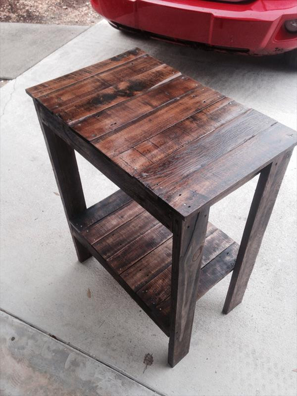 Best ideas about DIY End Table Plans
. Save or Pin Pallet End Table – Entryway Table Now.