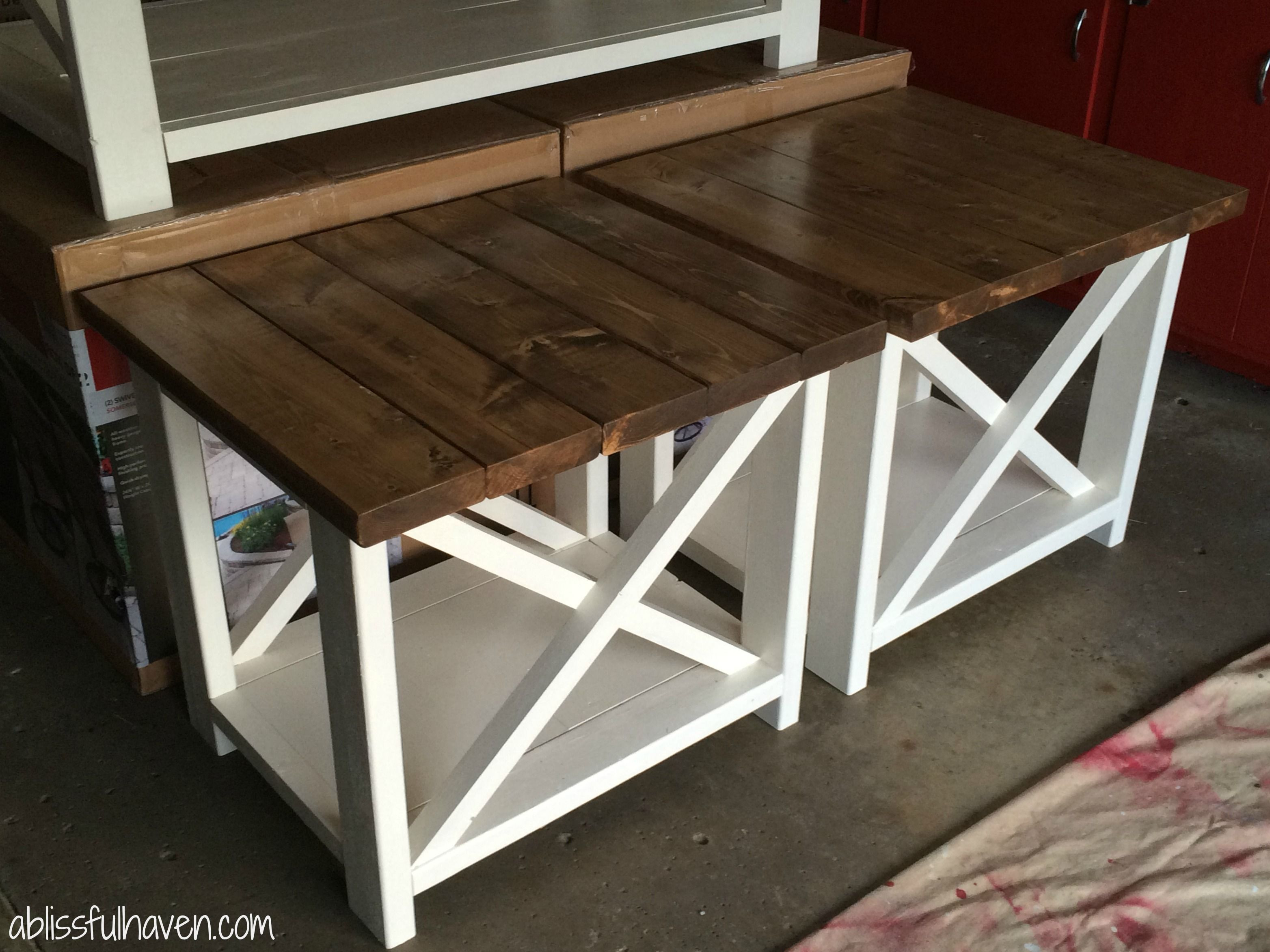 Best ideas about DIY End Table Plans
. Save or Pin DIY Farmhouse End Tables DIY Projects Now.
